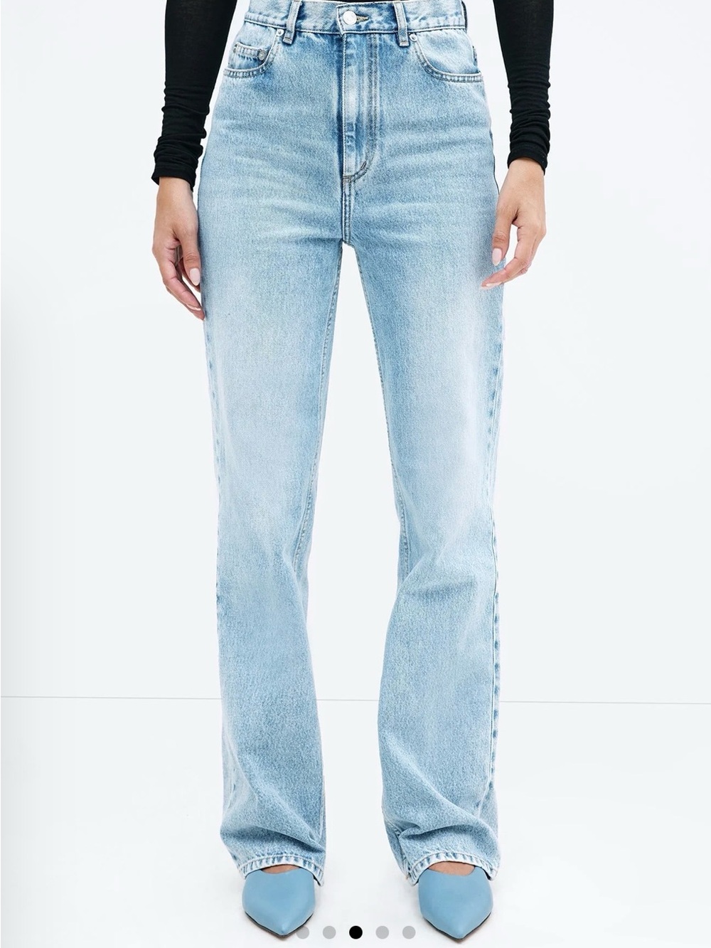 Marcella Francis Vintage Wash High Waisted Relaxed Straight leg jeans  31 Waist